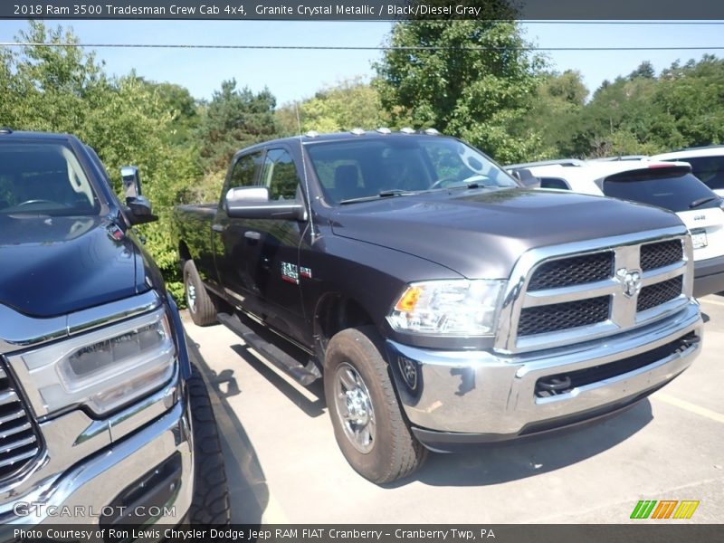 Granite Crystal Metallic / Black/Diesel Gray 2018 Ram 3500 Tradesman Crew Cab 4x4