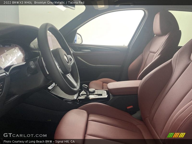 Brooklyn Grey Metallic / Tacora Red 2022 BMW X3 M40i
