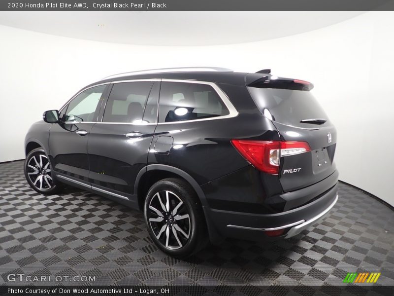 Crystal Black Pearl / Black 2020 Honda Pilot Elite AWD