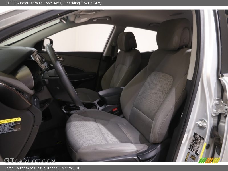 Sparkling Silver / Gray 2017 Hyundai Santa Fe Sport AWD