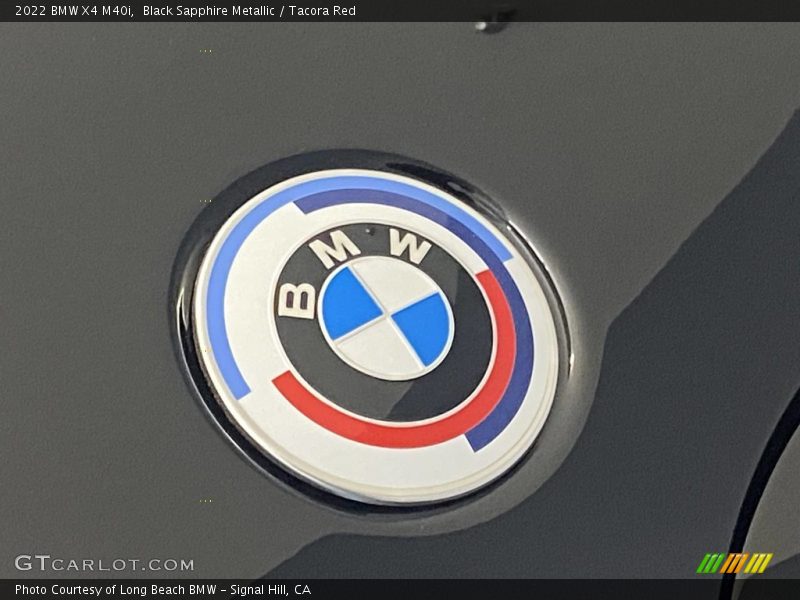 Black Sapphire Metallic / Tacora Red 2022 BMW X4 M40i