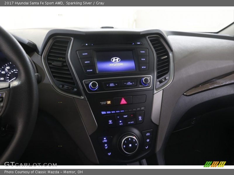 Sparkling Silver / Gray 2017 Hyundai Santa Fe Sport AWD