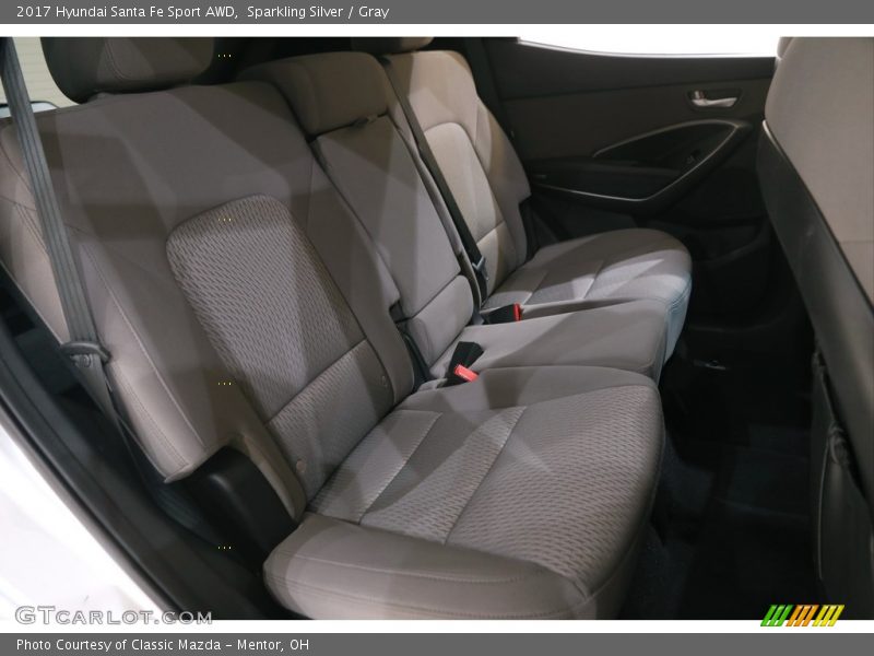 Sparkling Silver / Gray 2017 Hyundai Santa Fe Sport AWD