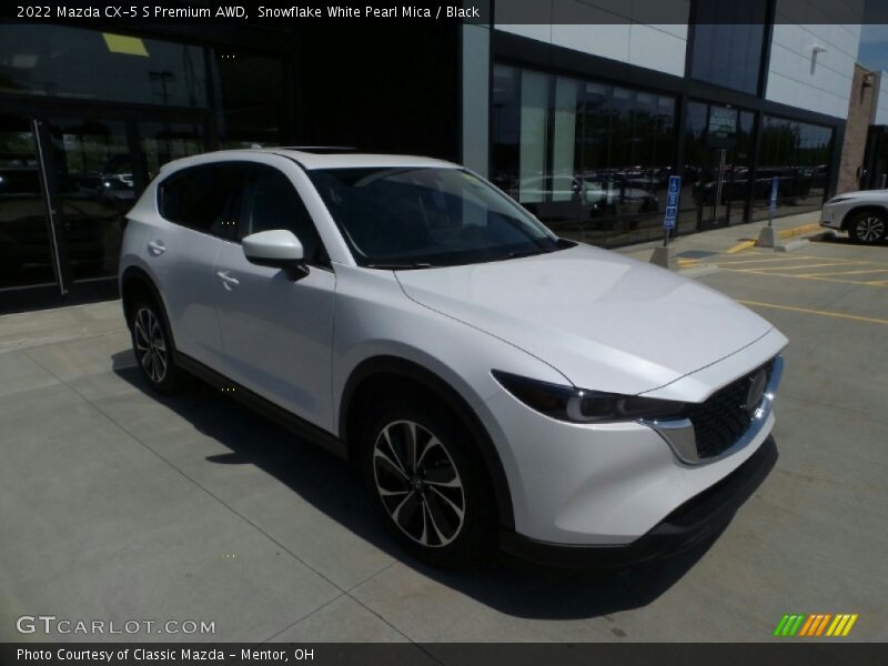 Snowflake White Pearl Mica / Black 2022 Mazda CX-5 S Premium AWD