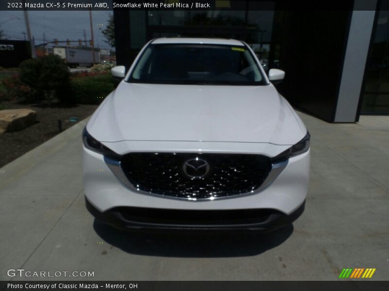 Snowflake White Pearl Mica / Black 2022 Mazda CX-5 S Premium AWD