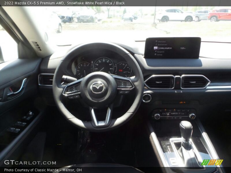 Snowflake White Pearl Mica / Black 2022 Mazda CX-5 S Premium AWD