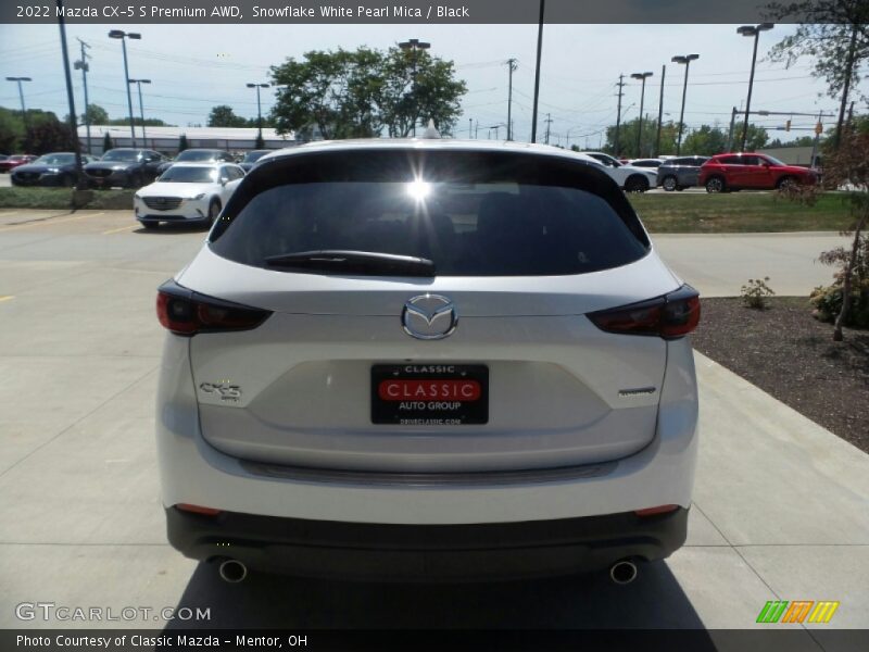 Snowflake White Pearl Mica / Black 2022 Mazda CX-5 S Premium AWD