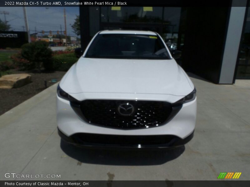 Snowflake White Pearl Mica / Black 2022 Mazda CX-5 Turbo AWD