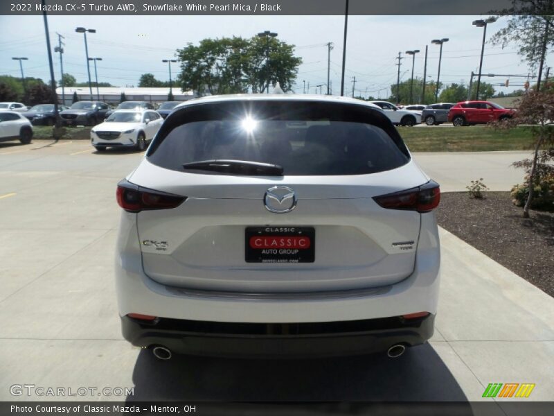 Snowflake White Pearl Mica / Black 2022 Mazda CX-5 Turbo AWD