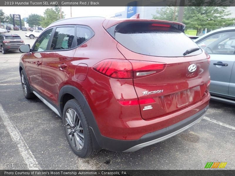 Gemstone Red / Black 2019 Hyundai Tucson SEL AWD