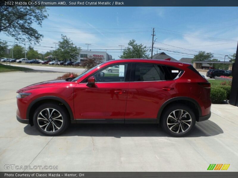 Soul Red Crystal Metallic / Black 2022 Mazda CX-5 S Premium AWD