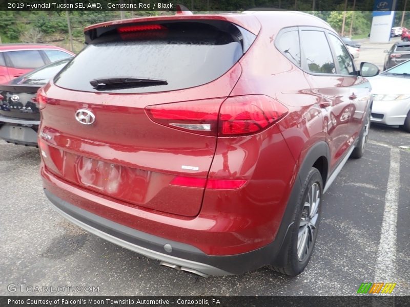 Gemstone Red / Black 2019 Hyundai Tucson SEL AWD