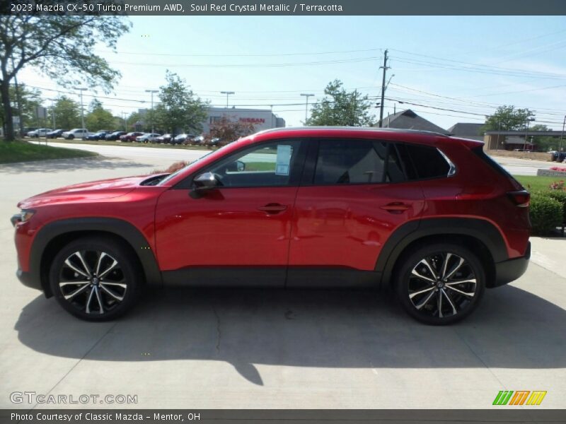 Soul Red Crystal Metallic / Terracotta 2023 Mazda CX-50 Turbo Premium AWD