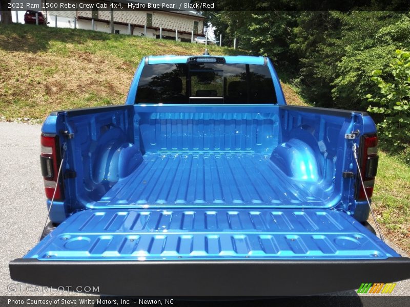 Hydro Blue Pearl / Black/Red 2022 Ram 1500 Rebel Crew Cab 4x4