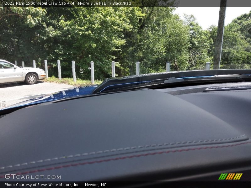 Hydro Blue Pearl / Black/Red 2022 Ram 1500 Rebel Crew Cab 4x4