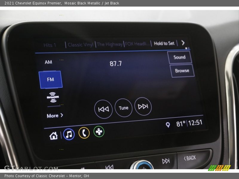 Mosaic Black Metallic / Jet Black 2021 Chevrolet Equinox Premier