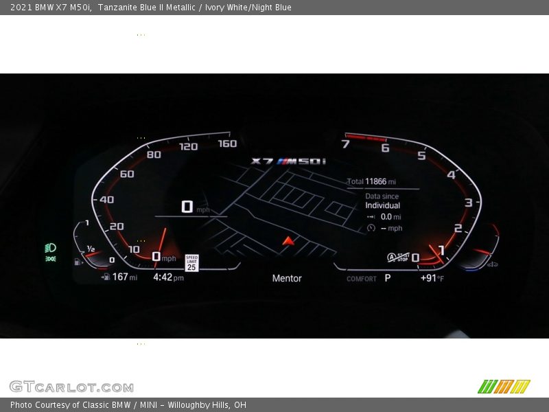  2021 X7 M50i M50i Gauges