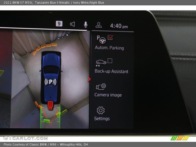 Tanzanite Blue II Metallic / Ivory White/Night Blue 2021 BMW X7 M50i