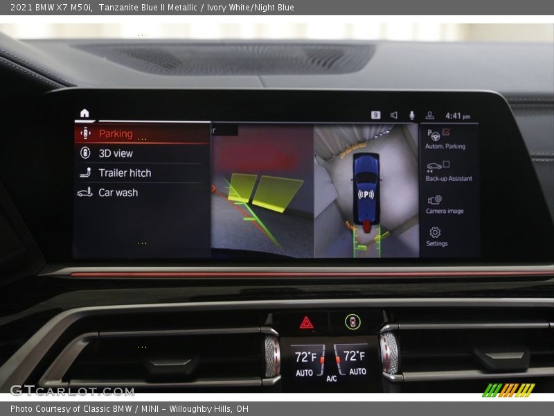 Tanzanite Blue II Metallic / Ivory White/Night Blue 2021 BMW X7 M50i