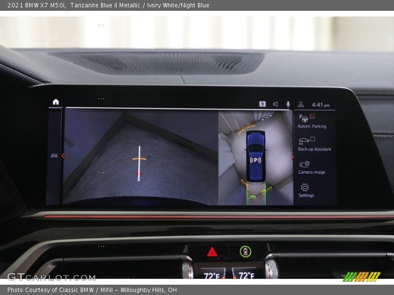 Tanzanite Blue II Metallic / Ivory White/Night Blue 2021 BMW X7 M50i