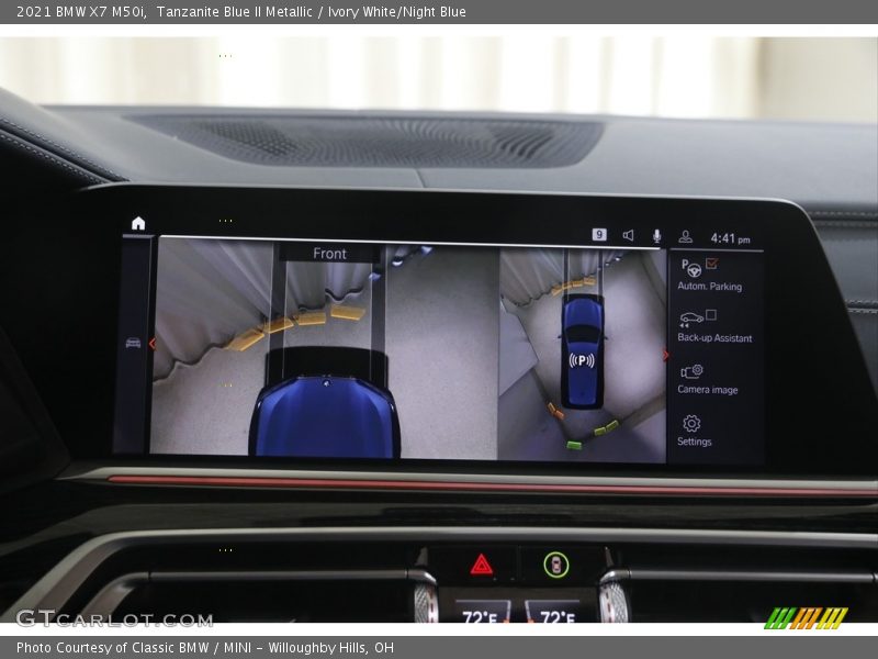 Tanzanite Blue II Metallic / Ivory White/Night Blue 2021 BMW X7 M50i