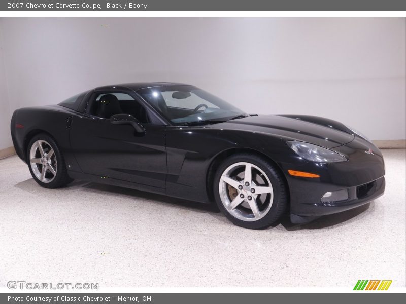 Black / Ebony 2007 Chevrolet Corvette Coupe