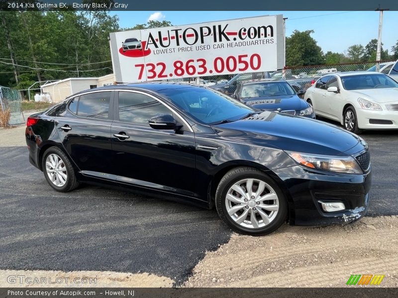 Ebony Black / Gray 2014 Kia Optima EX