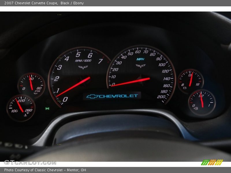 Black / Ebony 2007 Chevrolet Corvette Coupe