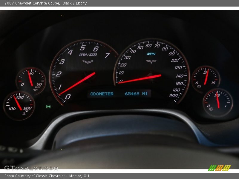 Black / Ebony 2007 Chevrolet Corvette Coupe
