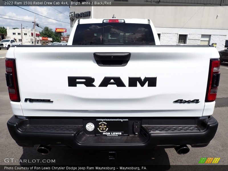 Bright White / Black/Red 2022 Ram 1500 Rebel Crew Cab 4x4