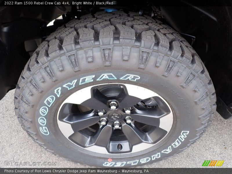 Bright White / Black/Red 2022 Ram 1500 Rebel Crew Cab 4x4