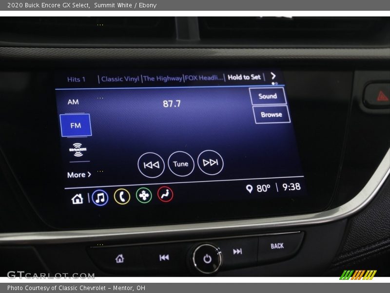 Summit White / Ebony 2020 Buick Encore GX Select