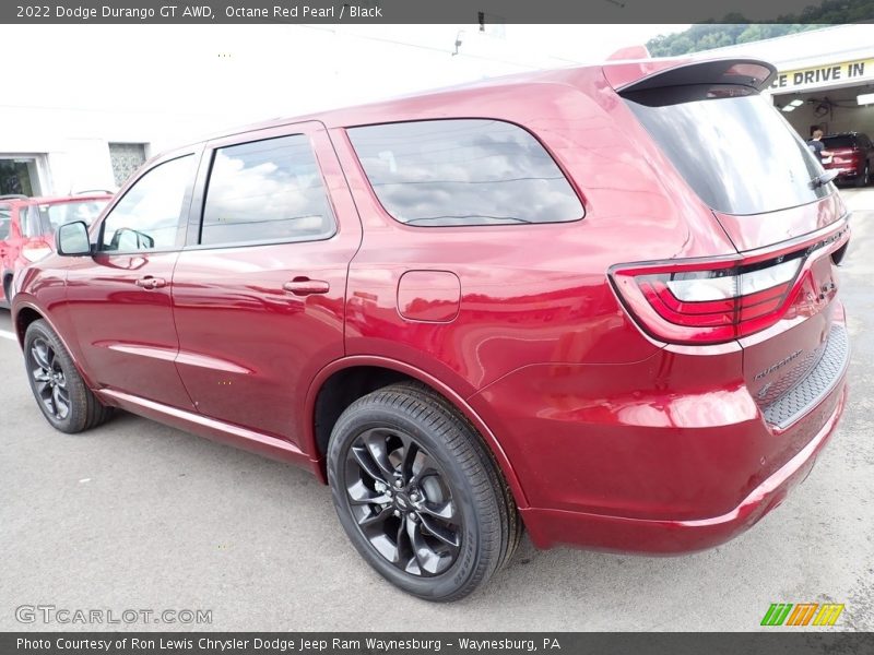 Octane Red Pearl / Black 2022 Dodge Durango GT AWD