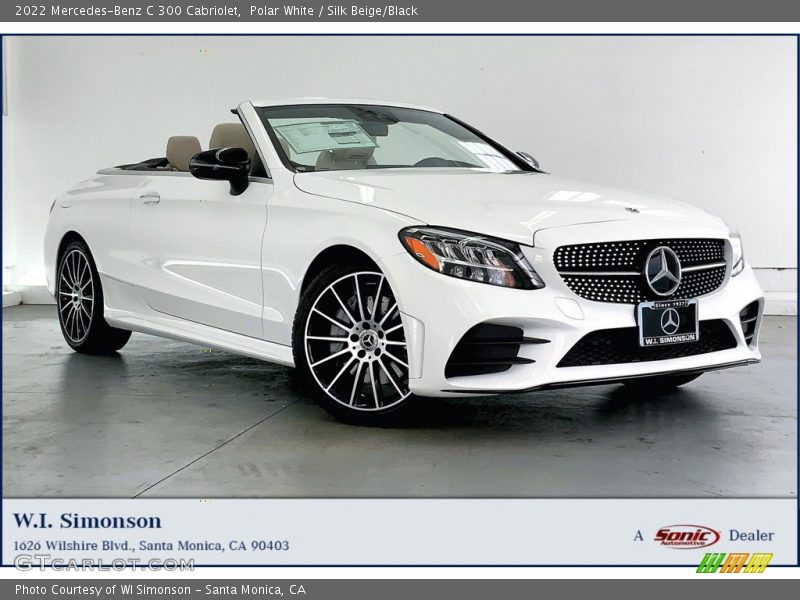 Polar White / Silk Beige/Black 2022 Mercedes-Benz C 300 Cabriolet