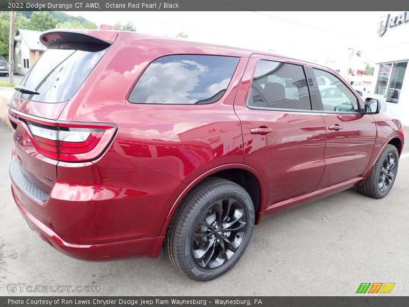 Octane Red Pearl / Black 2022 Dodge Durango GT AWD