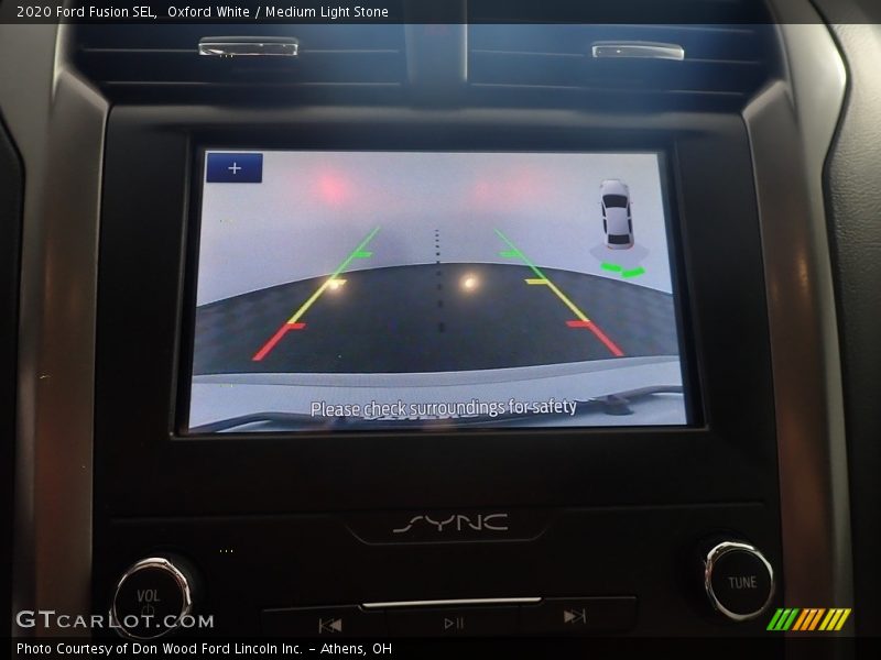 Oxford White / Medium Light Stone 2020 Ford Fusion SEL