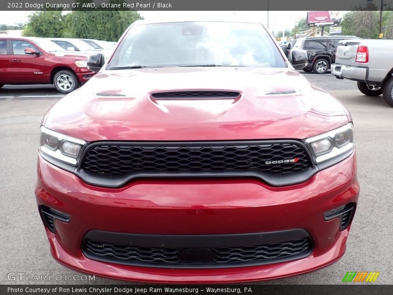 Octane Red Pearl / Black 2022 Dodge Durango GT AWD