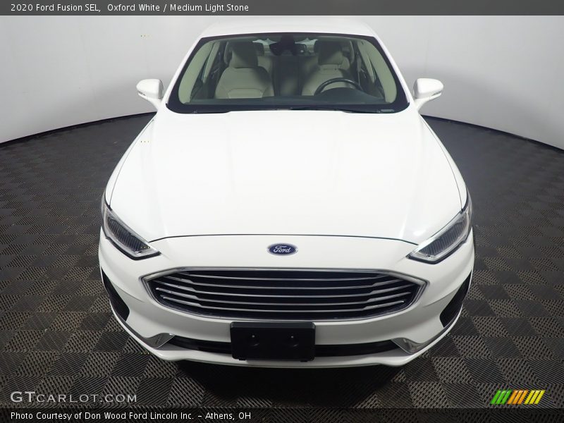 Oxford White / Medium Light Stone 2020 Ford Fusion SEL