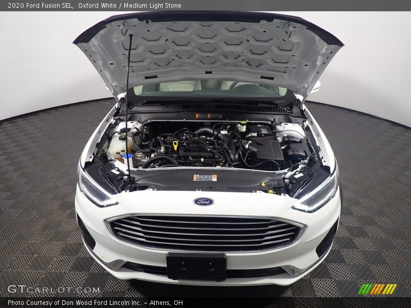 Oxford White / Medium Light Stone 2020 Ford Fusion SEL