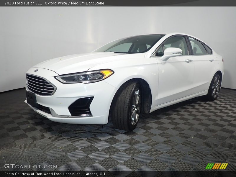 Oxford White / Medium Light Stone 2020 Ford Fusion SEL