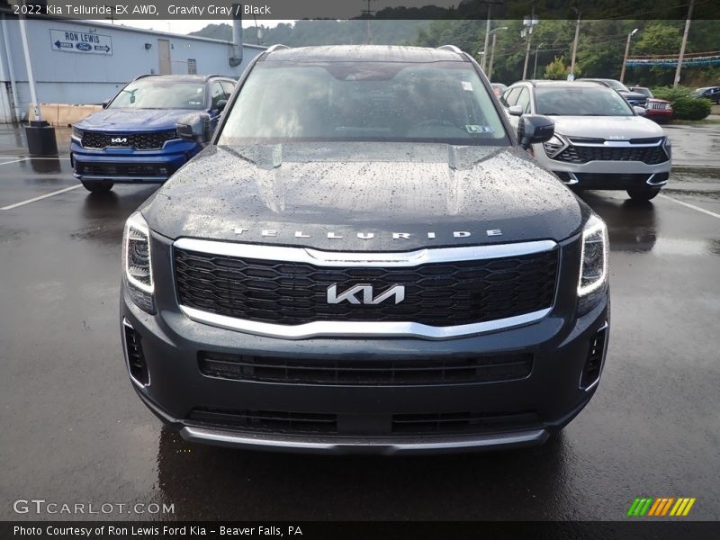 Gravity Gray / Black 2022 Kia Telluride EX AWD