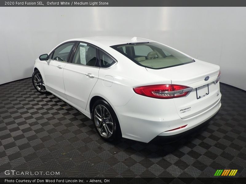 Oxford White / Medium Light Stone 2020 Ford Fusion SEL