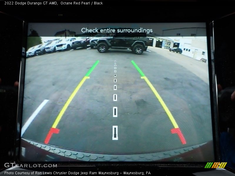 Octane Red Pearl / Black 2022 Dodge Durango GT AWD