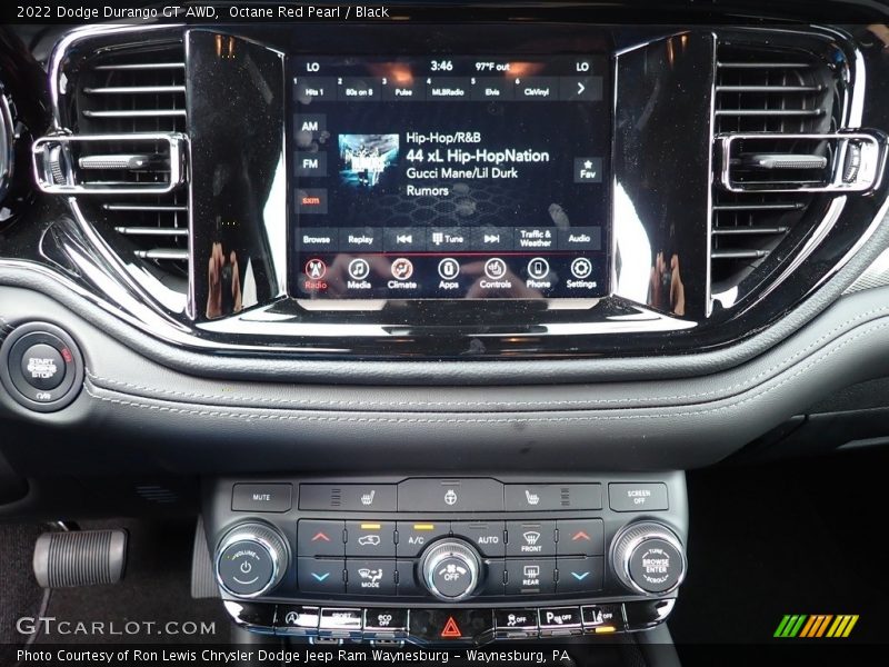 Octane Red Pearl / Black 2022 Dodge Durango GT AWD