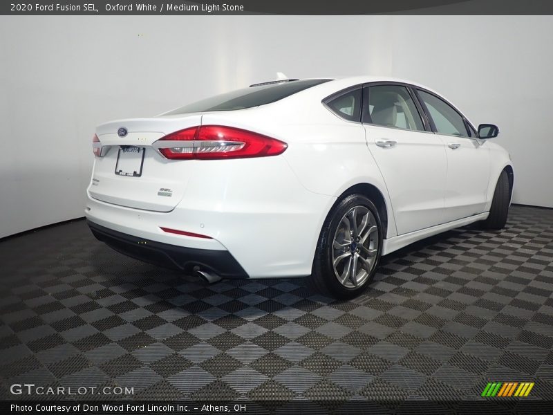 Oxford White / Medium Light Stone 2020 Ford Fusion SEL