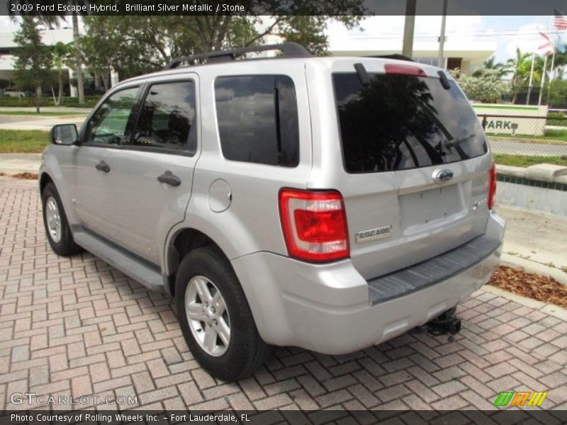 Brilliant Silver Metallic / Stone 2009 Ford Escape Hybrid