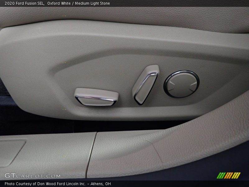 Oxford White / Medium Light Stone 2020 Ford Fusion SEL