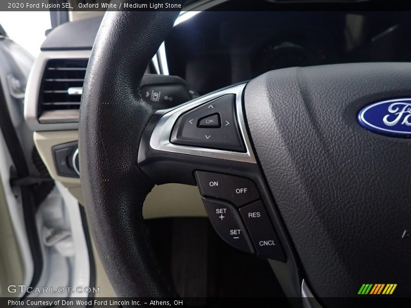 Oxford White / Medium Light Stone 2020 Ford Fusion SEL