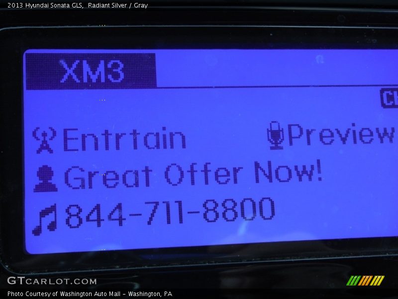 Radiant Silver / Gray 2013 Hyundai Sonata GLS