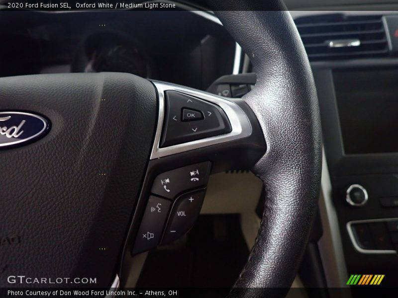 Oxford White / Medium Light Stone 2020 Ford Fusion SEL